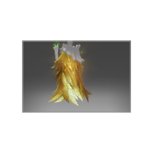 Inscribed Golden Ornithomancer Mantle of the Benefactor